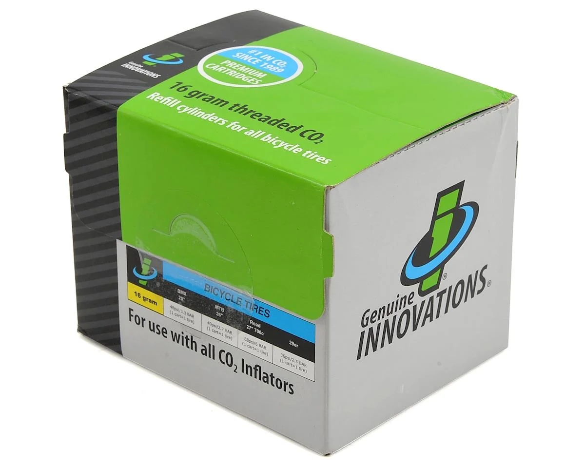 Genuine Innovations CO2 Cartridges (Silver) (Threaded) (20 Pack) (16g) - view 2